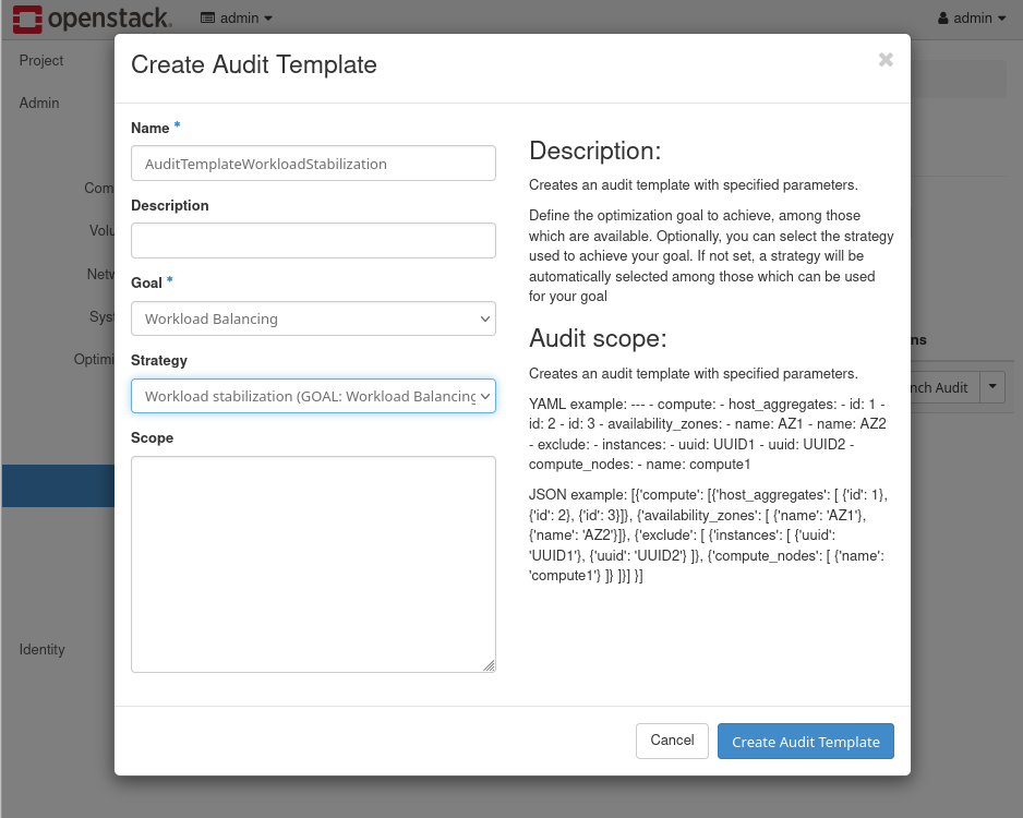 audit template